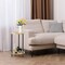 2PCS Round Coffee Table, Modern Accent Marble Coffee Tables for Living Room
